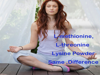 Are L-methionine, L-threonine and L-lysine the same?